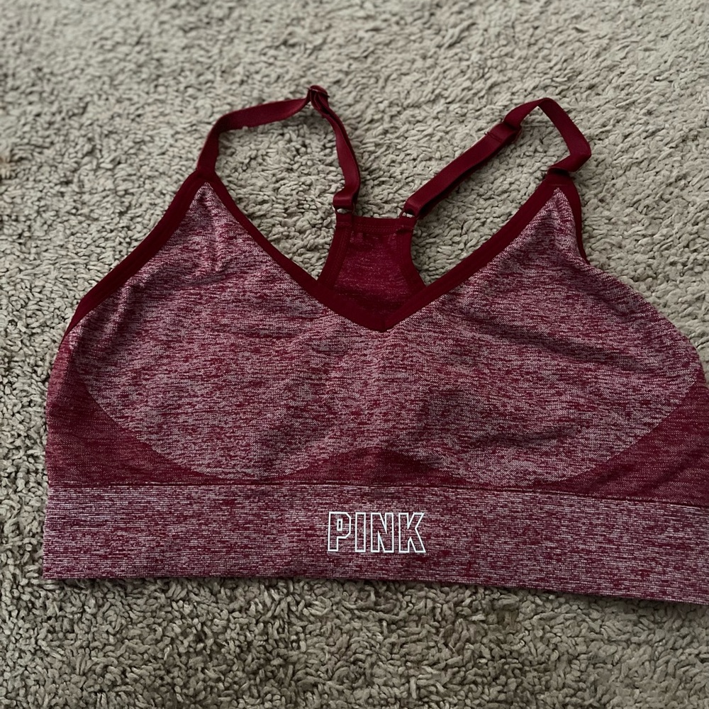 Pink SEAMLESS LIGHTLY-LINED SPORTS BRA